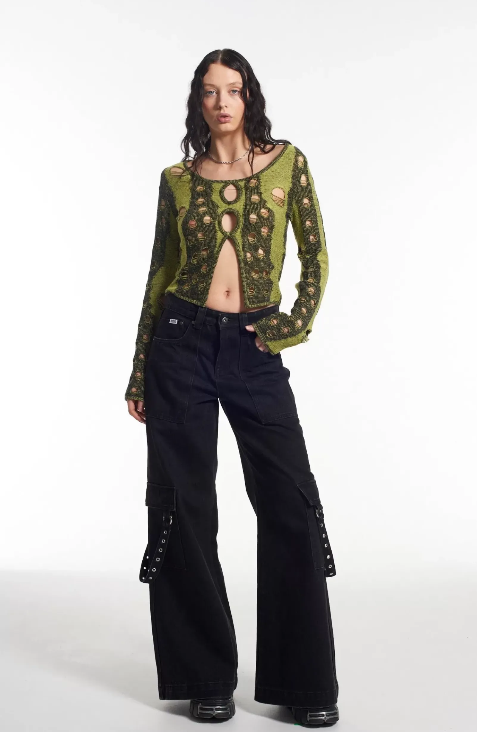 T-Shirts & Tops^The Ragged Priest Bug Distressed Long Sleeve Top