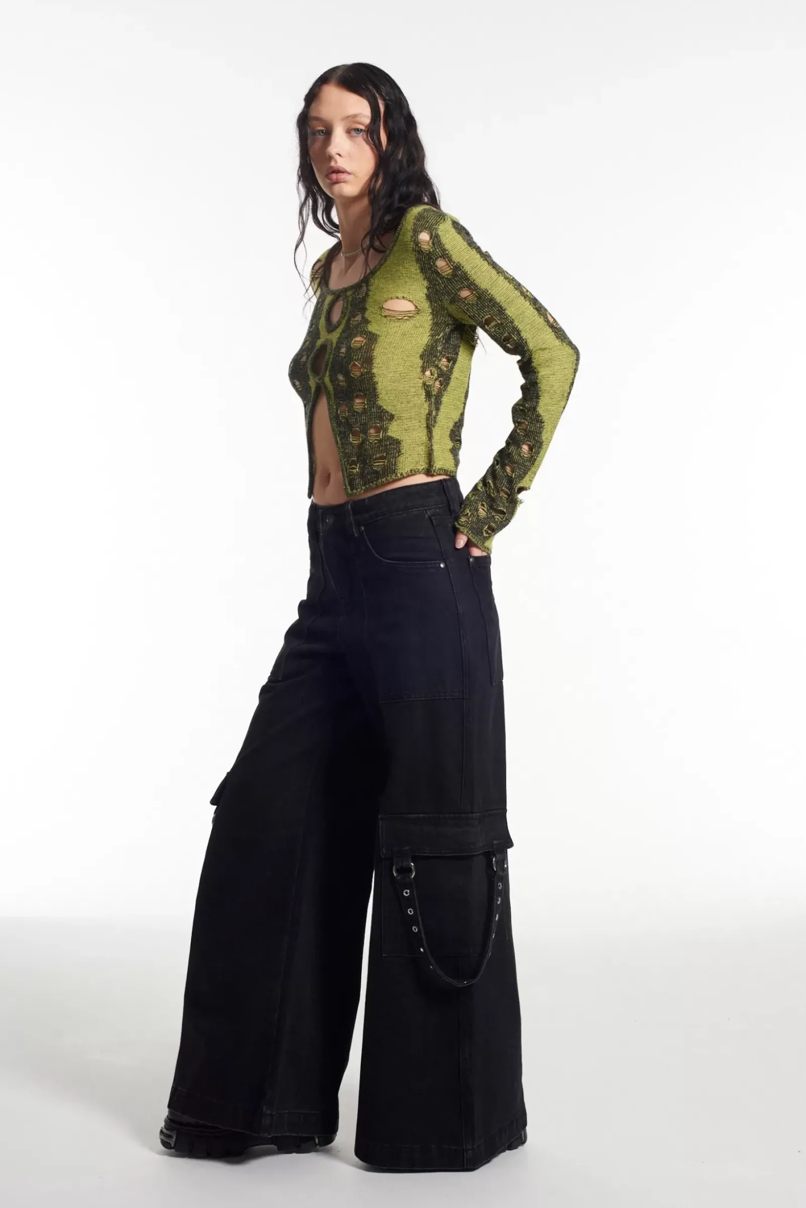 T-Shirts & Tops^The Ragged Priest Bug Distressed Long Sleeve Top