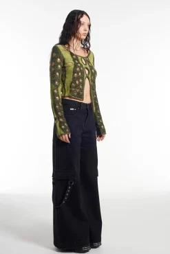 T-Shirts & Tops^The Ragged Priest Bug Distressed Long Sleeve Top