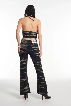 T-Shirts & Tops^The Ragged Priest Burnout Denim Halterneck Top