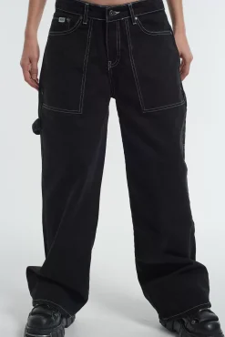 Jeans^The Ragged Priest Carpenter Release Jean - Black Charcoal