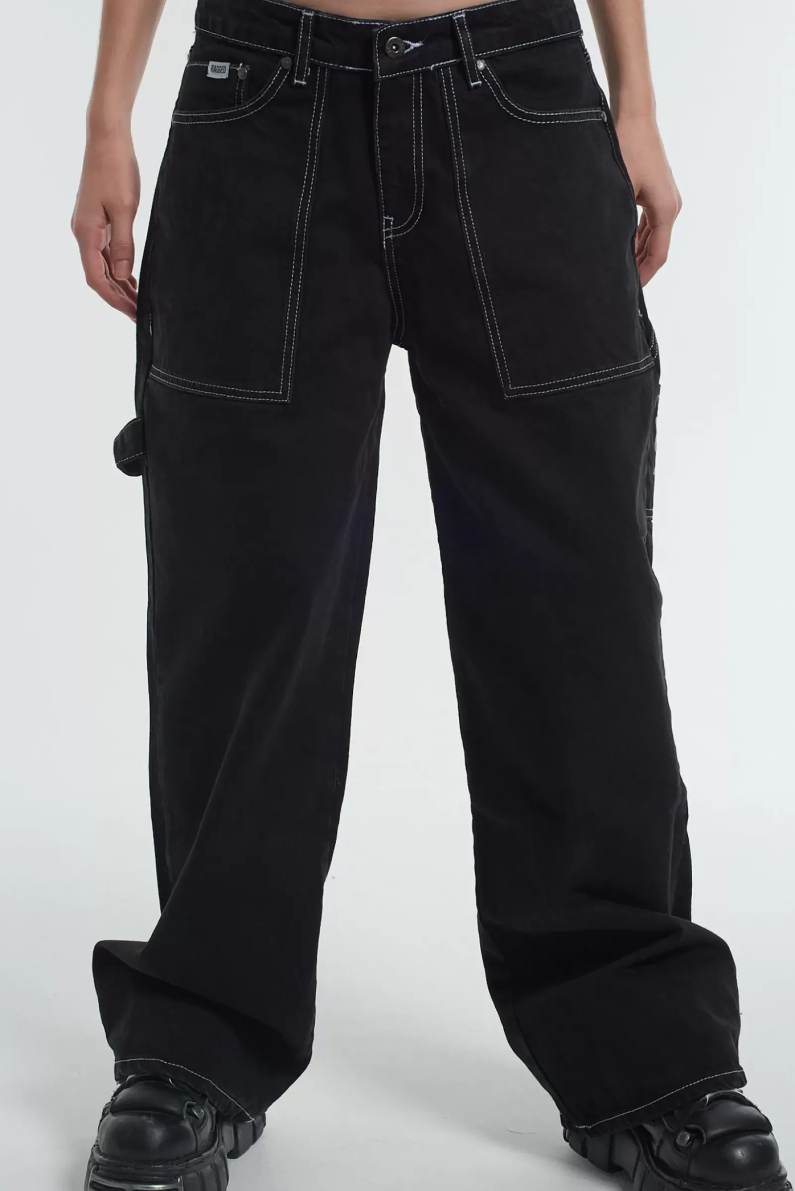 Jeans^The Ragged Priest Carpenter Release Jean - Black Charcoal