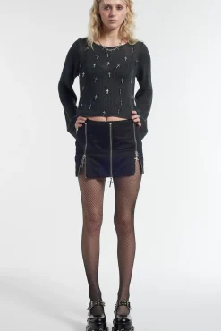 Skirts & Shorts^The Ragged Priest Charmed Crosses Mini Skirt