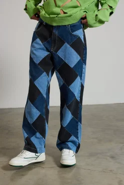 Jeans^The Ragged Priest Checkmate Patchwork Skate Jean