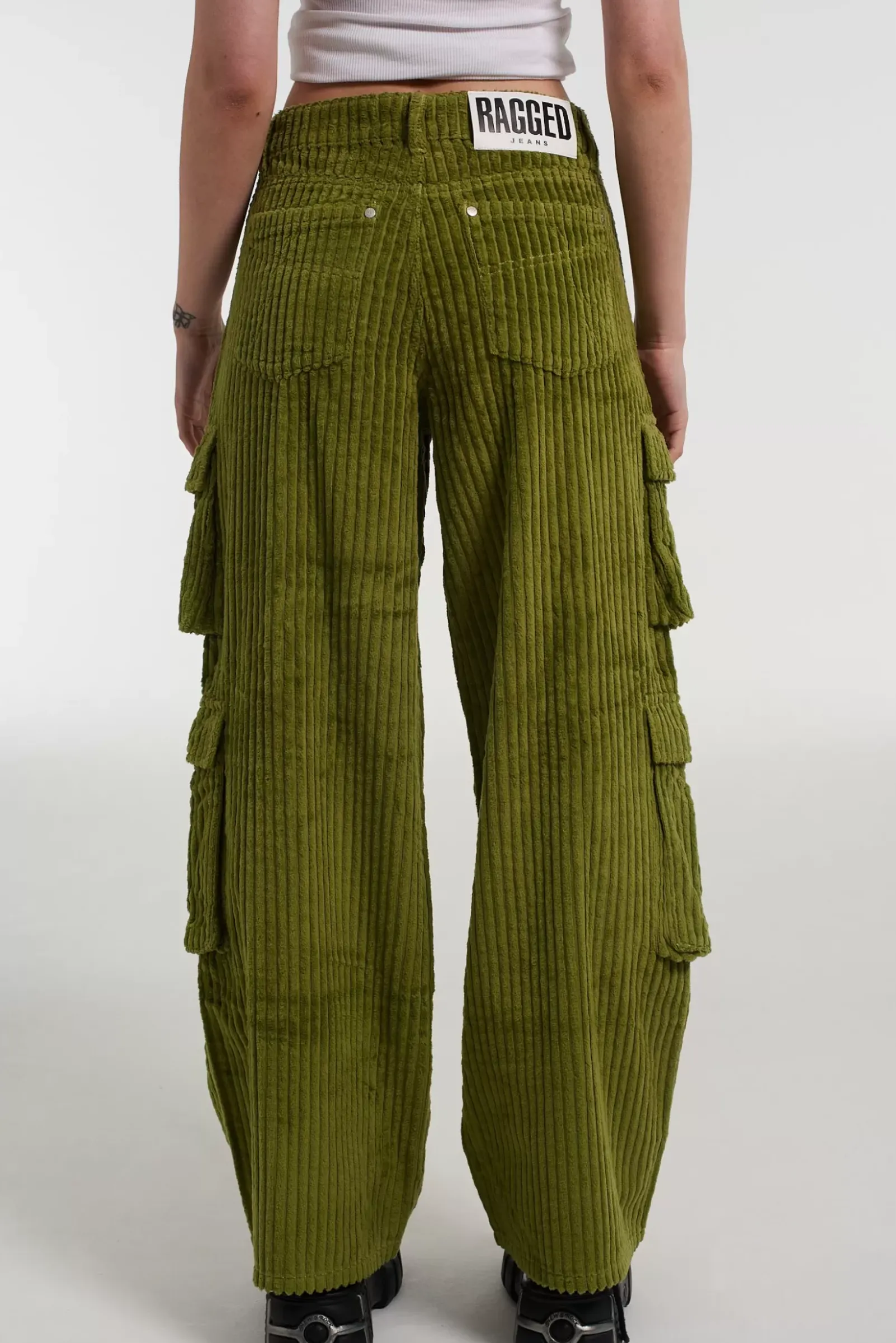 Jeans^The Ragged Priest Cord Combat Release Jean Khaki