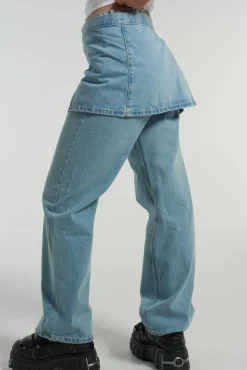 Skirts & Shorts^The Ragged Priest Dad Jean Skirt - Blue