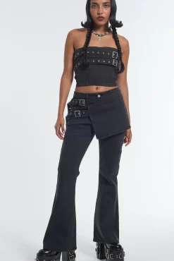 T-Shirts & Tops^The Ragged Priest Denim Darkness Corset