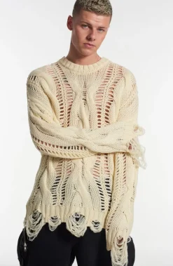 Knitwear & Sweats^The Ragged Priest Distressed Cable Knit