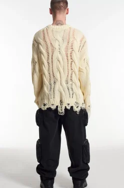 Knitwear & Sweats^The Ragged Priest Distressed Cable Knit
