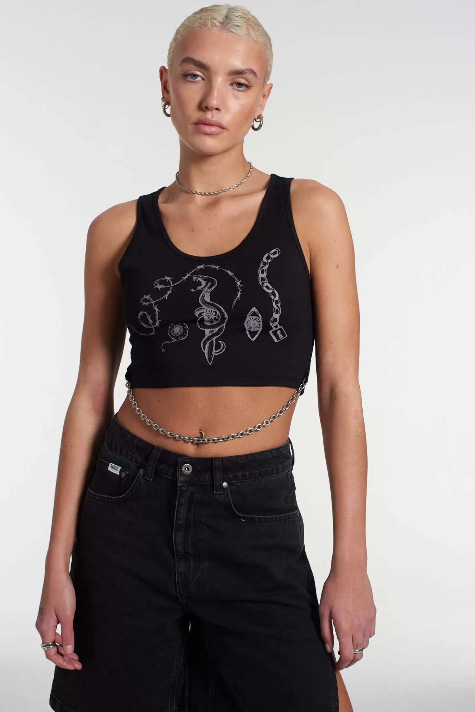 T-Shirts & Tops^The Ragged Priest Doodle Print Vest