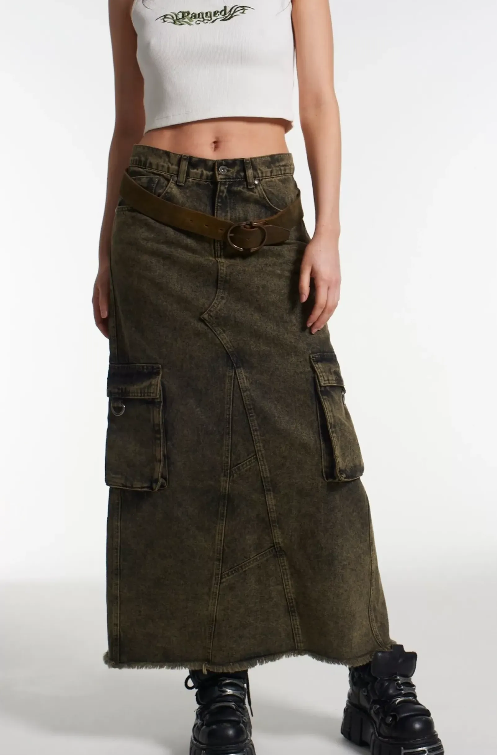 Skirts & Shorts^The Ragged Priest Enyo Denim Maxi Skirt