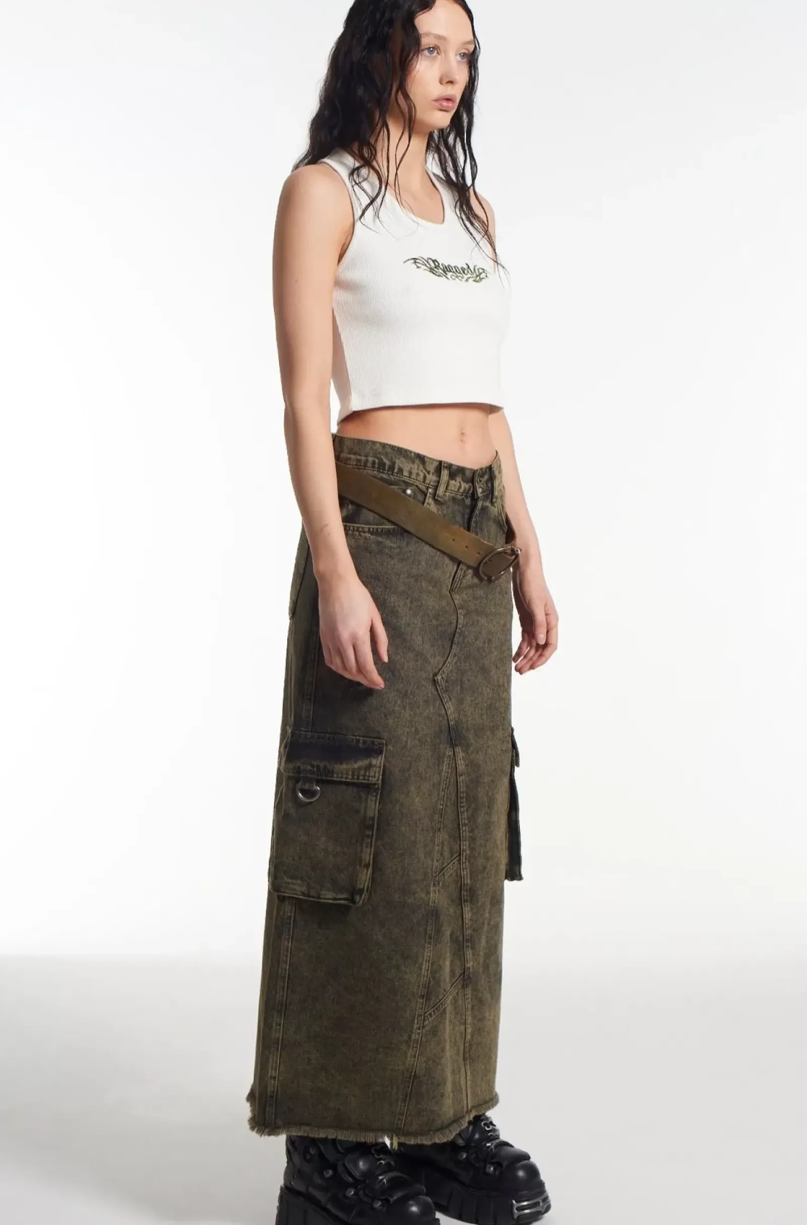 Skirts & Shorts^The Ragged Priest Enyo Denim Maxi Skirt