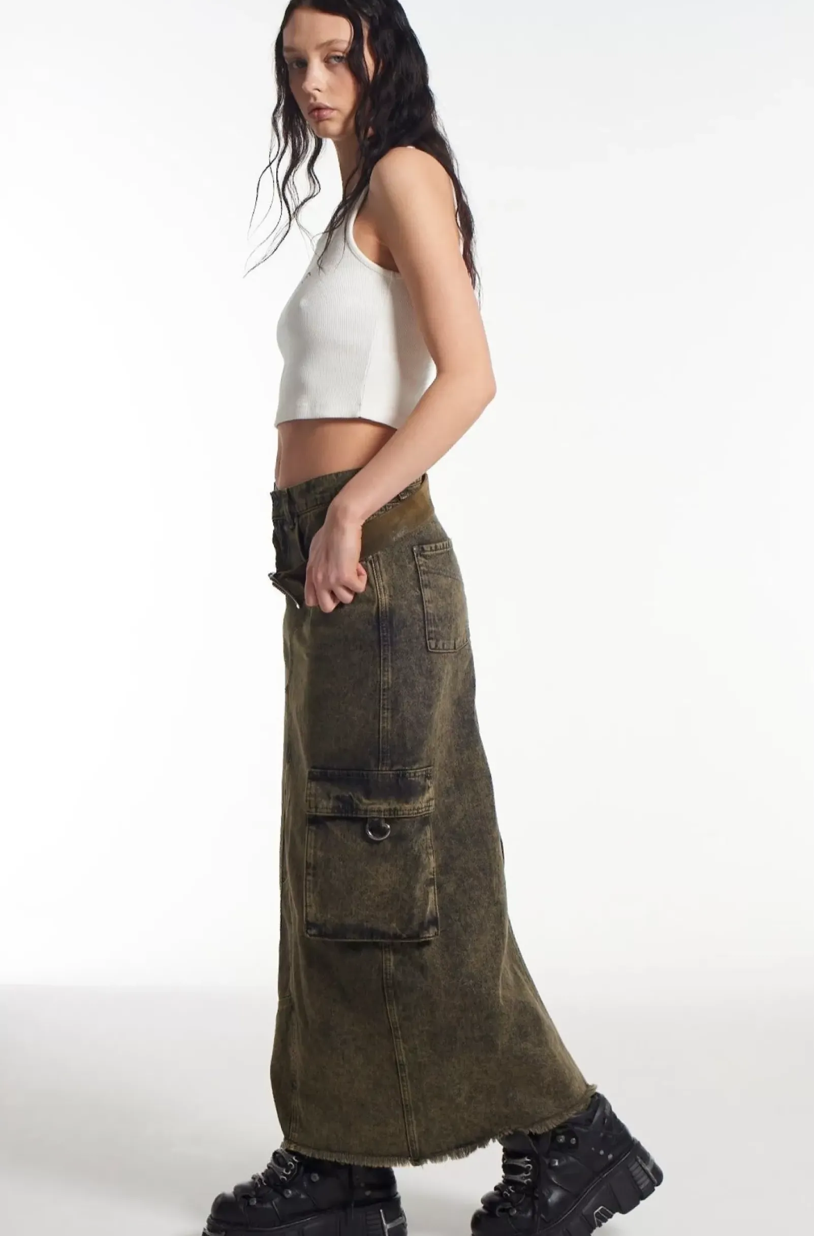 Skirts & Shorts^The Ragged Priest Enyo Denim Maxi Skirt