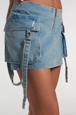 Skirts & Shorts^The Ragged Priest Force Combat Mini Skirt Blue