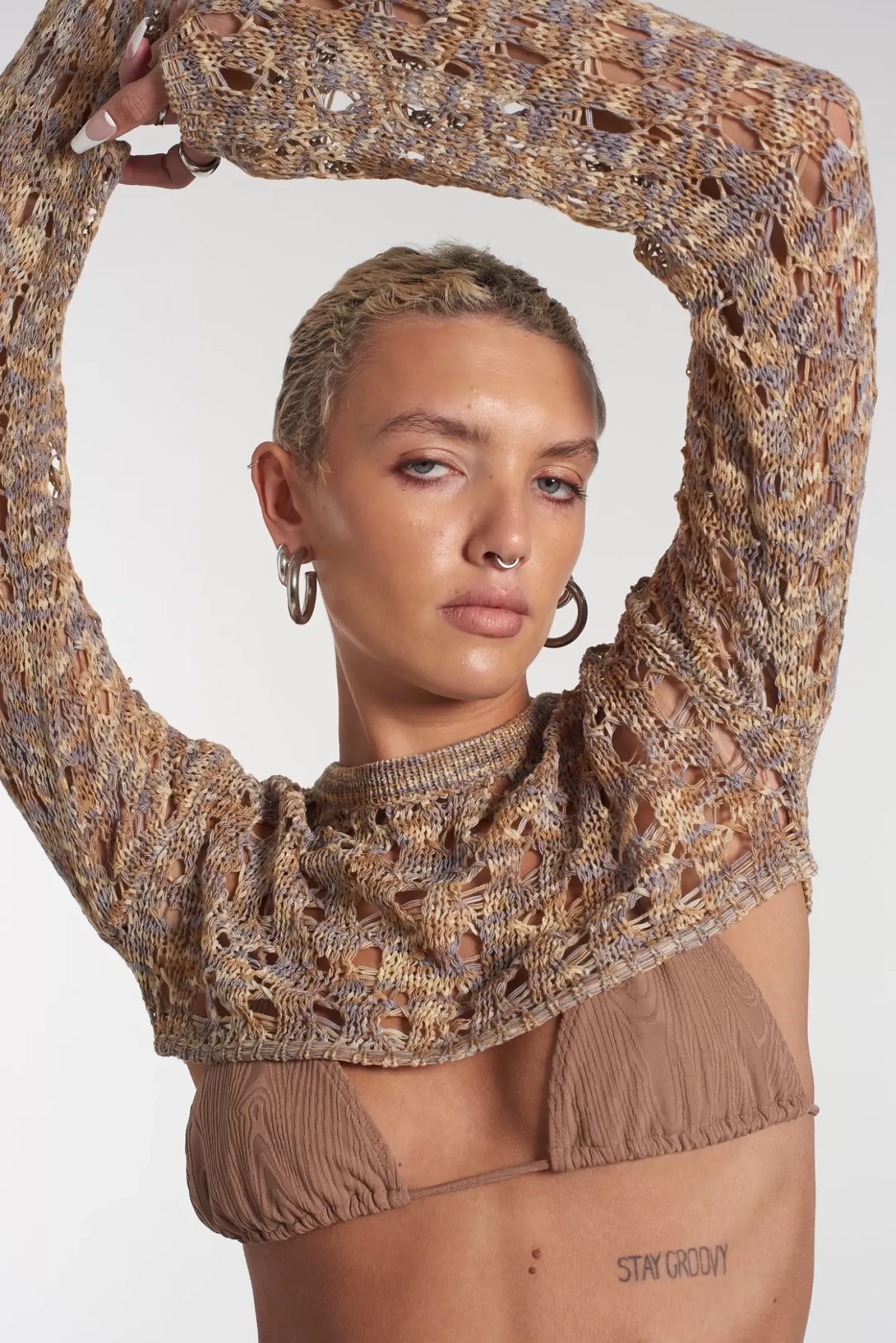 T-Shirts & Tops^The Ragged Priest Gretel Super Cropped Knit Top