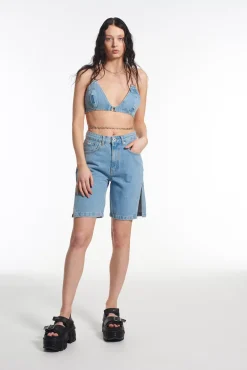 T-Shirts & Tops^The Ragged Priest Gwen Denim Bralette