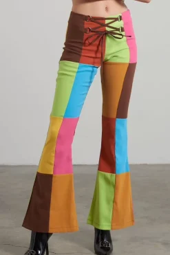 Trousers^The Ragged Priest Jackpot Panelled Flared Pant