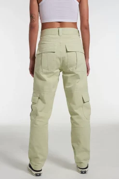Trousers^The Ragged Priest Kickers Classic Drill Combat Trousers Cotton Green