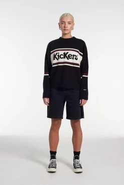 Knitwear, Sweatshirts & Hoodies^The Ragged Priest Kickers Classics Black Knit With Chest Logo