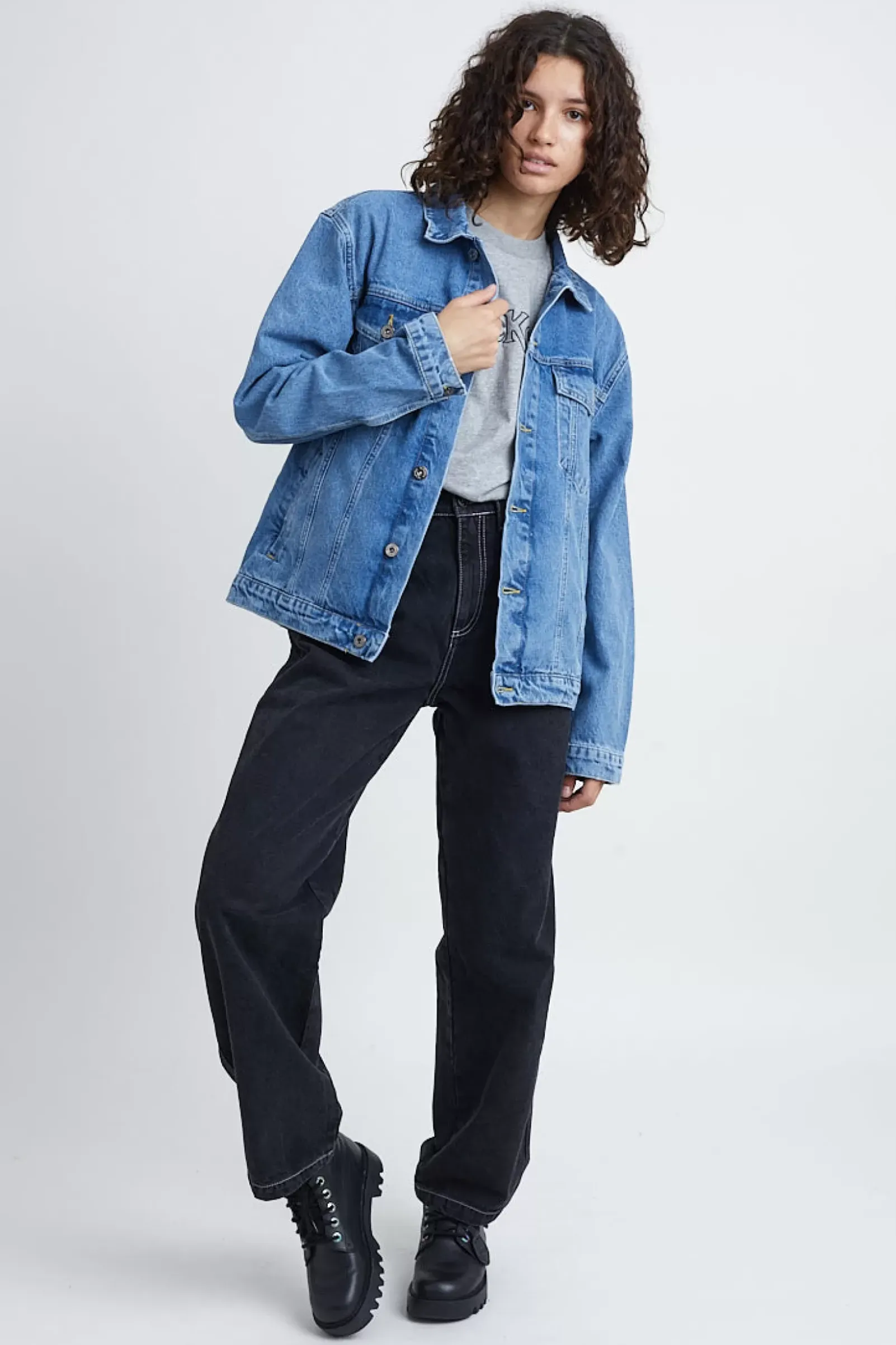 Coats & Jackets^The Ragged Priest Kickers Classics Blue Denim Jacket