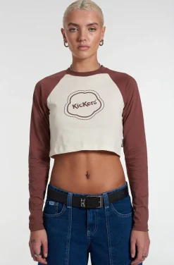 T-Shirts & Tops^The Ragged Priest Kickers Classics Cropped Long Sleeve Raglan Tee