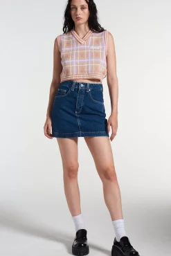 Skirts & Shorts^The Ragged Priest Kickers Classics Denim Mini Skirt Indigo