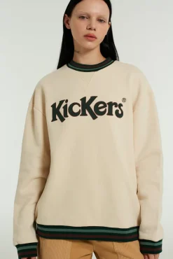 Knitwear & Sweats^The Ragged Priest Kickers Classics Ecru Brushed Back Sweatshirt