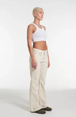 Trousers^The Ragged Priest Kickers Classics Ecru Cord Flare Pant
