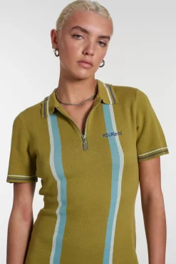 Dresses^The Ragged Priest Kickers Classics Green Knit Polo Dress