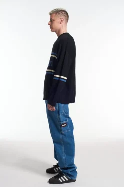 Knitwear, Sweatshirts & Hoodies^The Ragged Priest Kickers Classics Navy Knit With Chest Logo