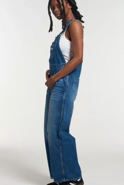 Jeans^The Ragged Priest Kickers Classics Slouchy Baggy Dungarees Mid Blue