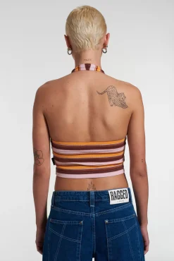T-Shirts & Tops^The Ragged Priest Kickers Classics Striped Halterneck Top