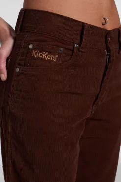 Trousers^The Ragged Priest Kickers Classic Wide Leg Trouser Cord Brown
