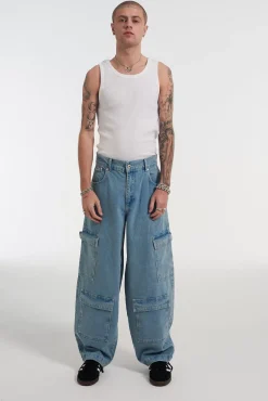 Jeans^The Ragged Priest Mens Balloon Jean Light Blue
