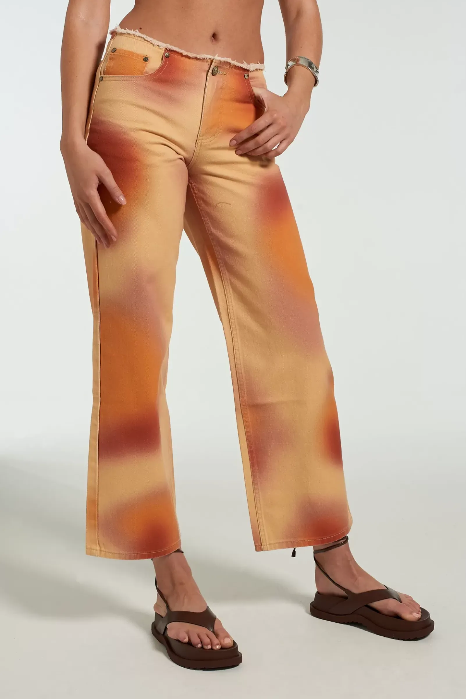 Jeans^The Ragged Priest Milk It Coyote Low Rise Jean