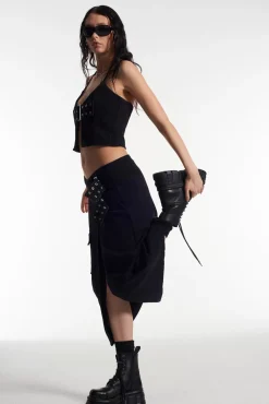 Skirts & Shorts^The Ragged Priest Monica Buckle Wrap Midi Skirt