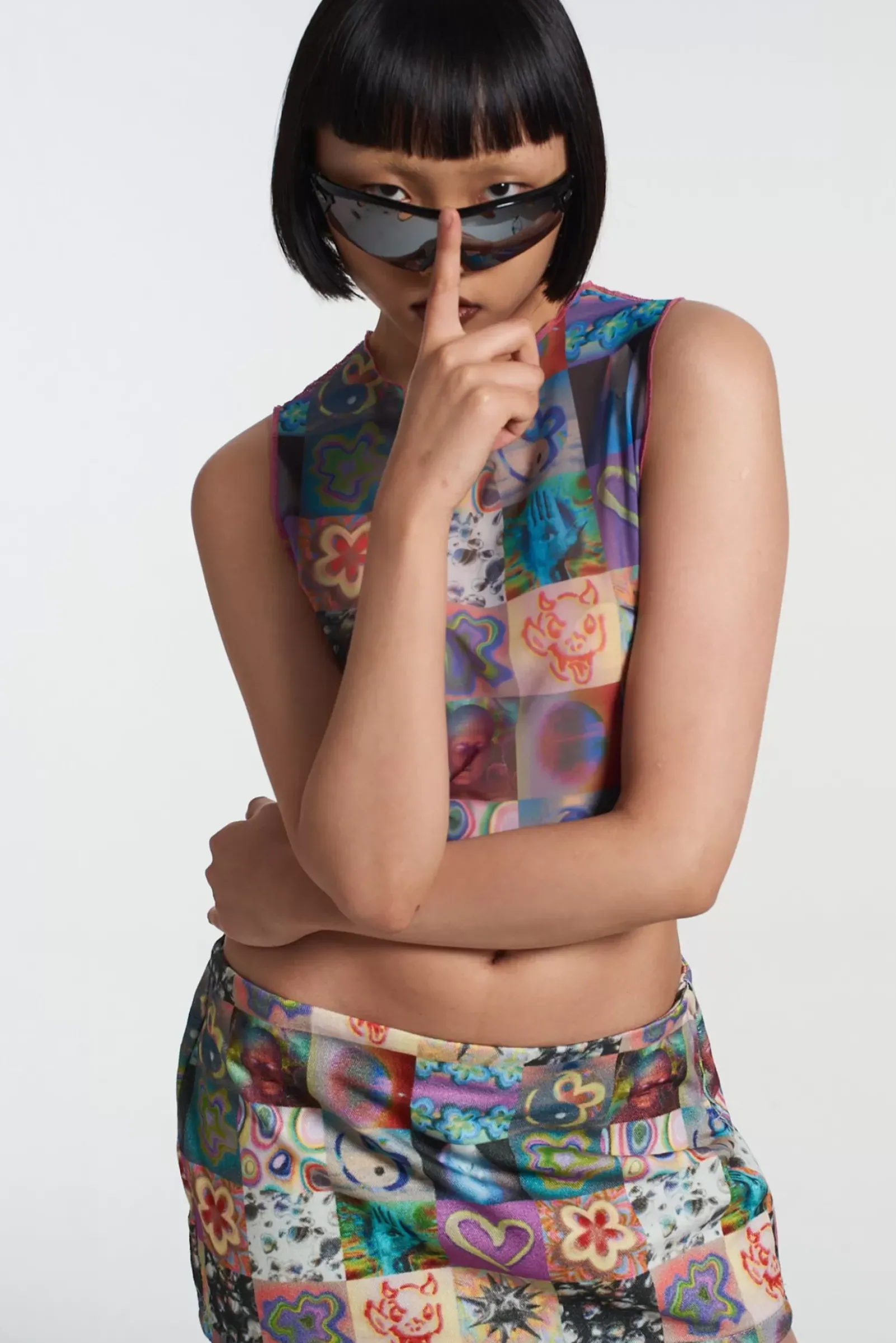 Skirts & Shorts^The Ragged Priest Montage Mini Skirt