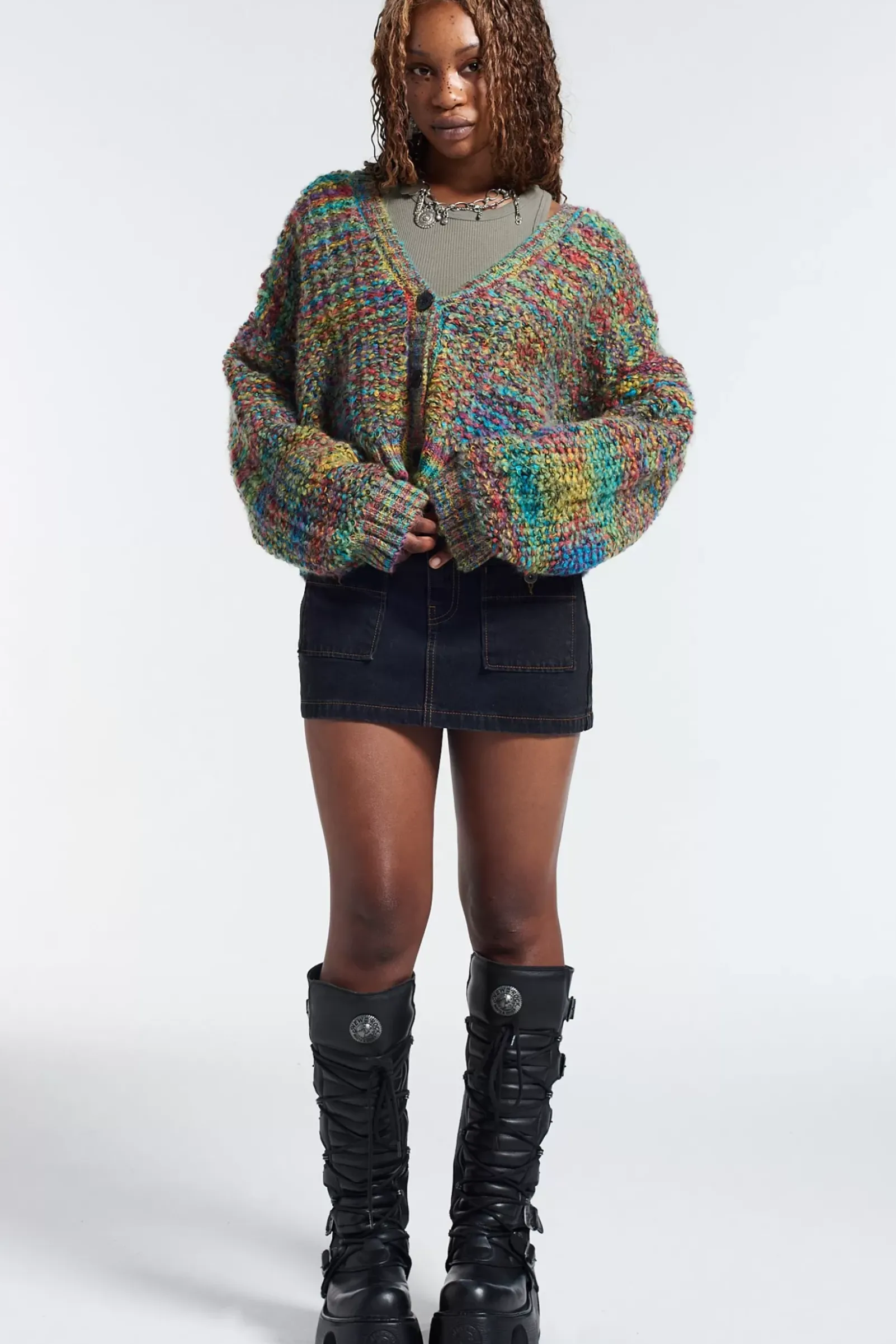 Knitwear & Sweats^The Ragged Priest Noise Knit Cardigan