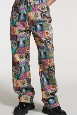 Trousers^The Ragged Priest Optic Straight Leg Pant