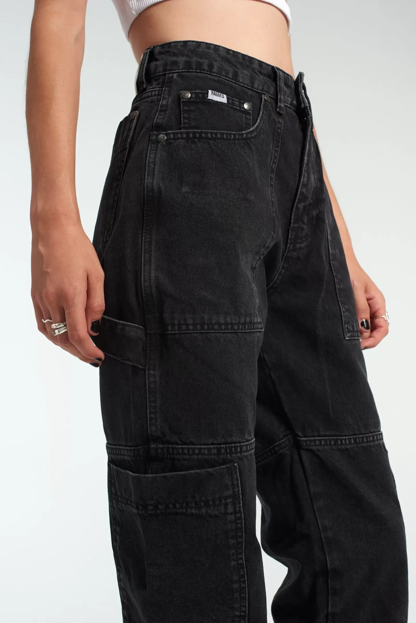 Jeans^The Ragged Priest Organic Combat Jean Light Blue