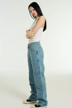 Jeans^The Ragged Priest Organic Combat Jean Charcoal