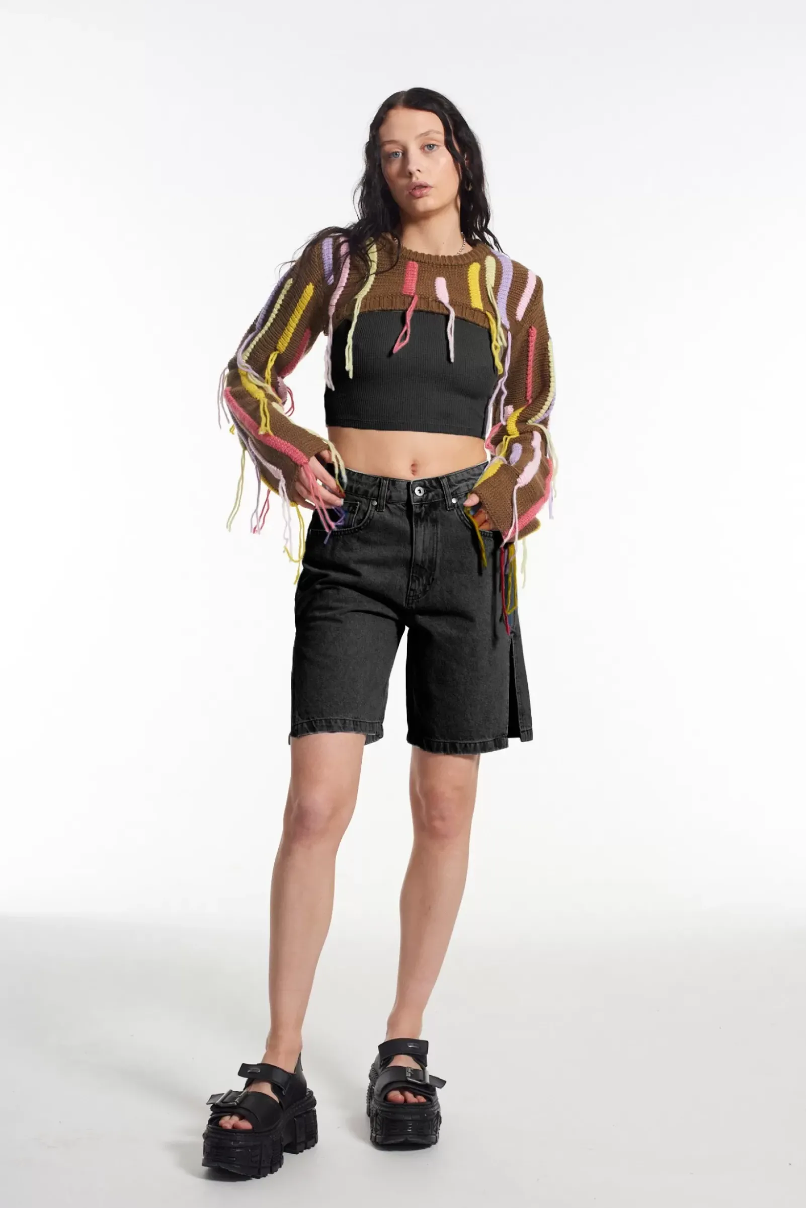 Knitwear & Sweats^The Ragged Priest Painter Ultra Cropped Knit Shrug