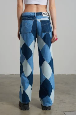 Jeans^The Ragged Priest Patchwork Low Rise Baggy Jean