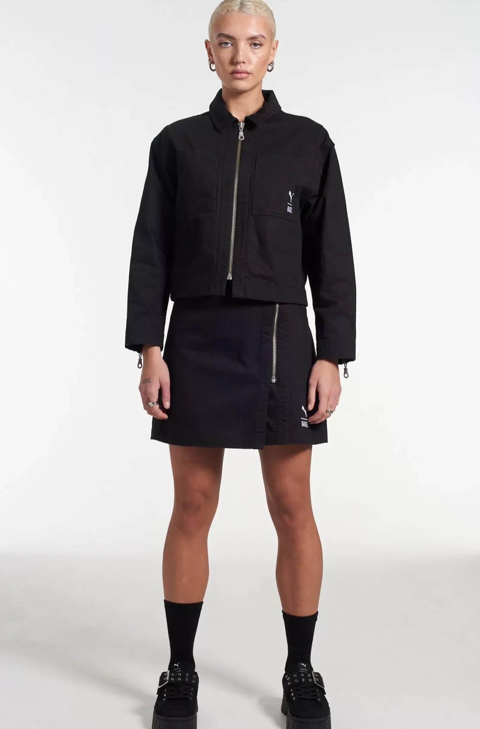 Coats & Jackets^The Ragged Priest Puma X Black Twill Jacket