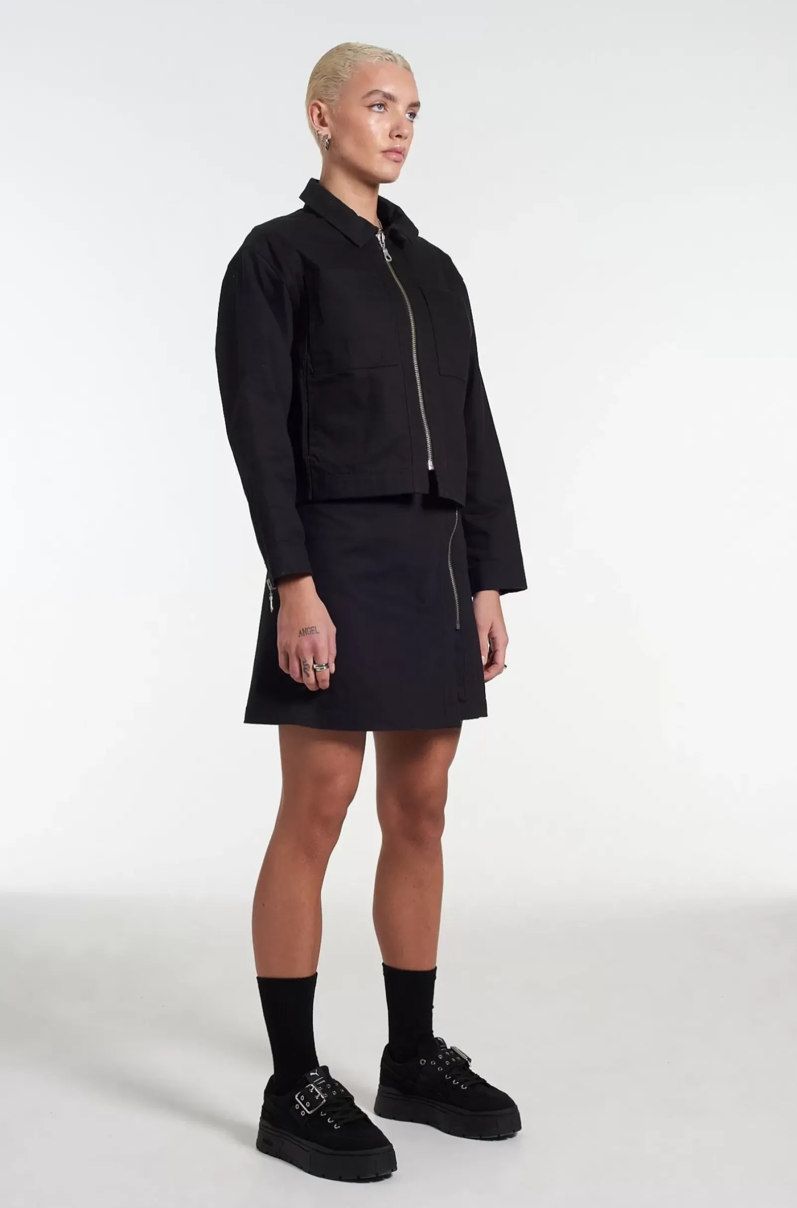 Coats & Jackets^The Ragged Priest Puma X Black Twill Jacket