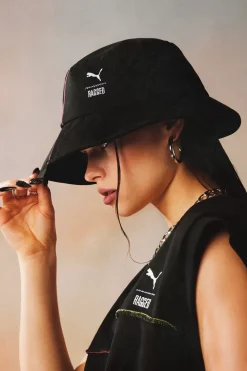 Accessories^The Ragged Priest Puma X Black Woven Bucket Hat