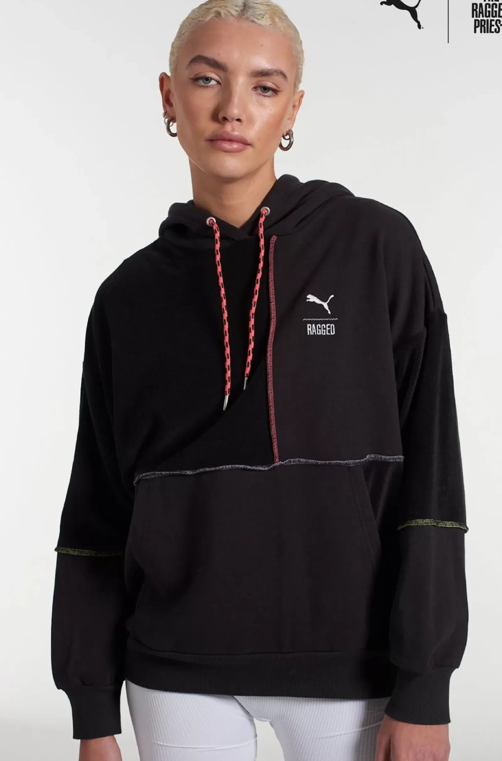 Knitwear & Sweats^The Ragged Priest Puma X jersey Hoodie Black
