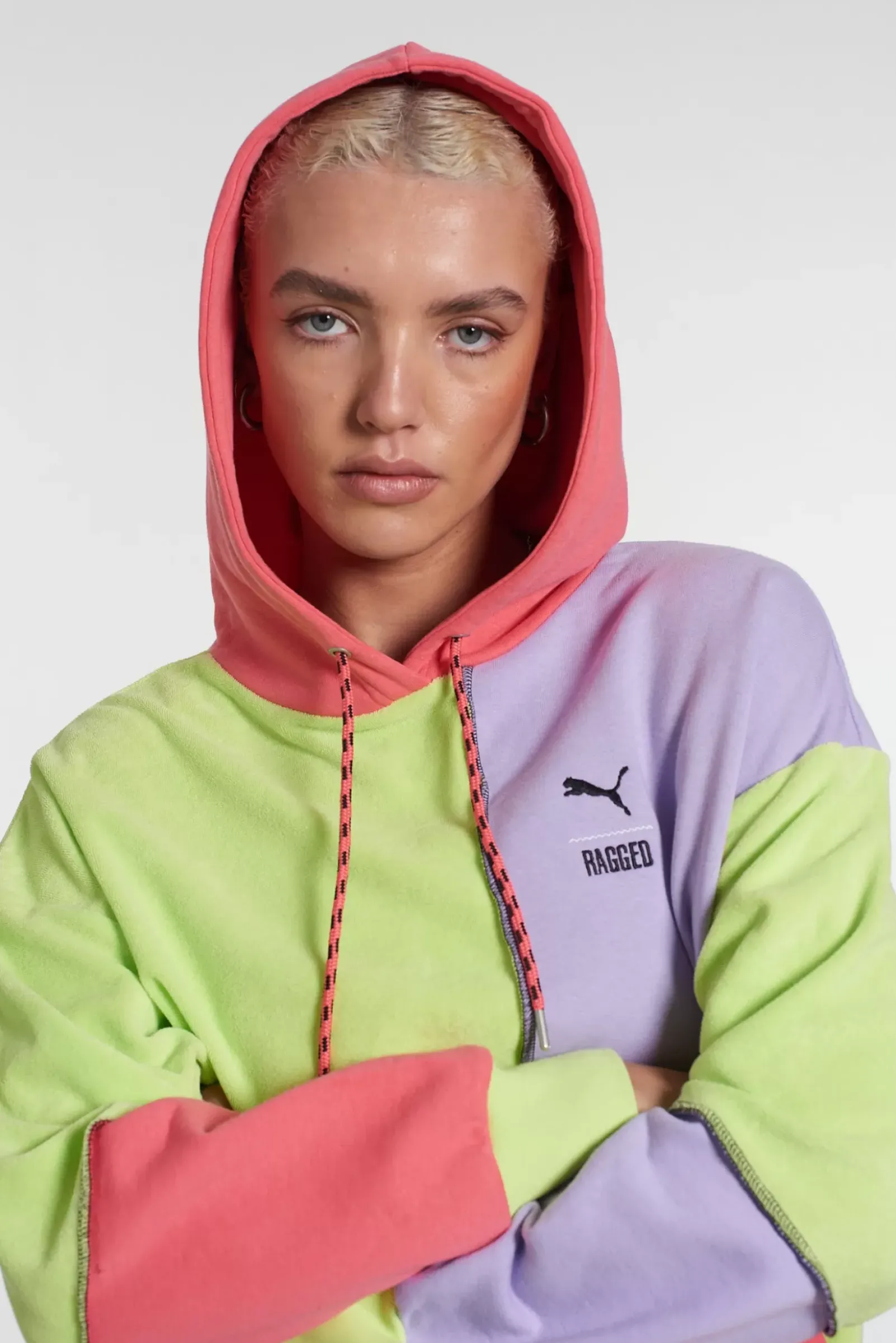 Knitwear & Sweats^The Ragged Priest Puma X jersey Hoodie Colour Block
