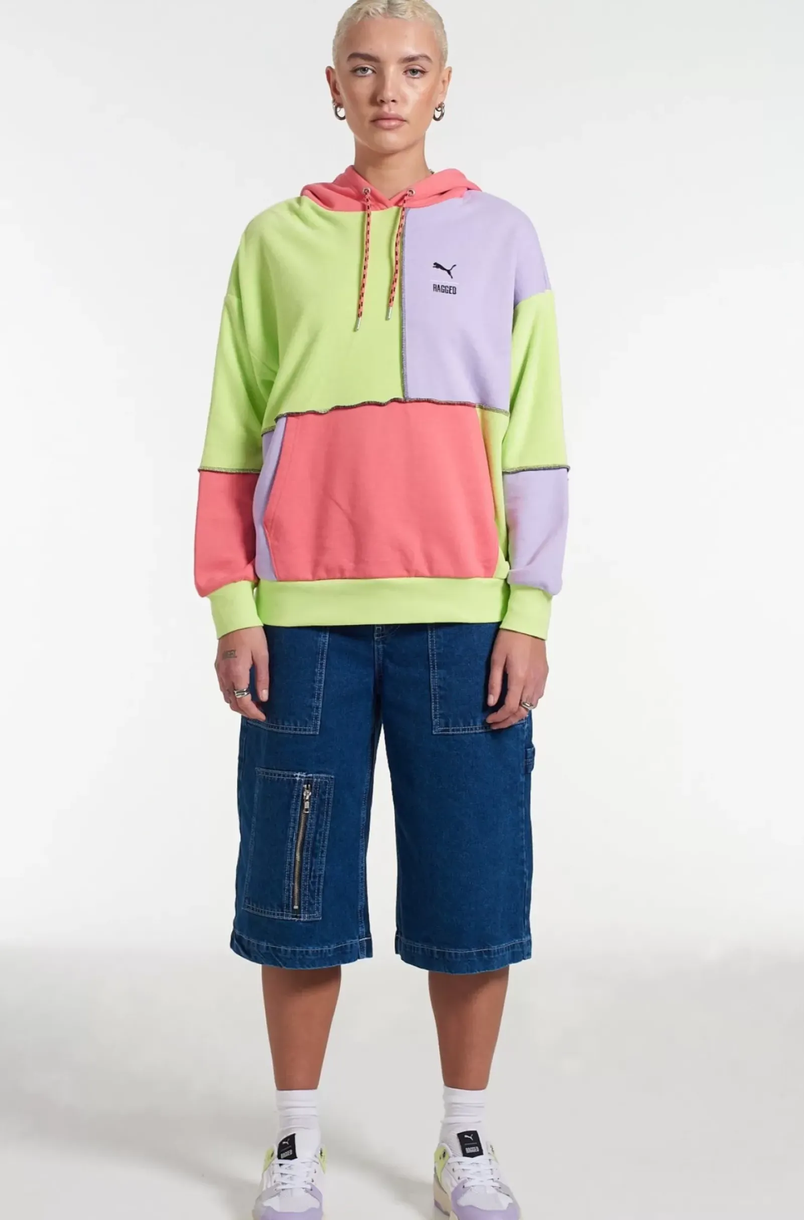 Knitwear & Sweats^The Ragged Priest Puma X jersey Hoodie Colour Block