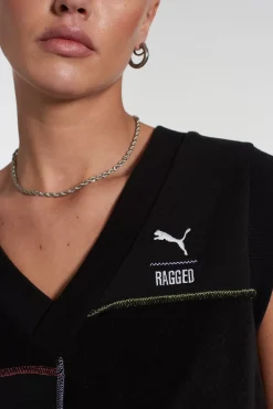 Knitwear & Sweats^The Ragged Priest Puma X vest Black